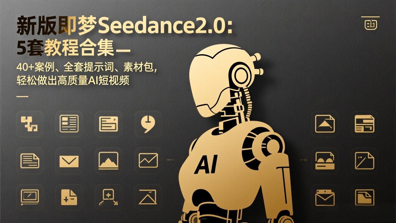 （17398期）新版即梦Seedance2.0：5套教程合集，40+案例、全套提示词、素材包，轻松做出高质量AI短视频_豪客资源创业项目网-豪客资源_豪客资源库