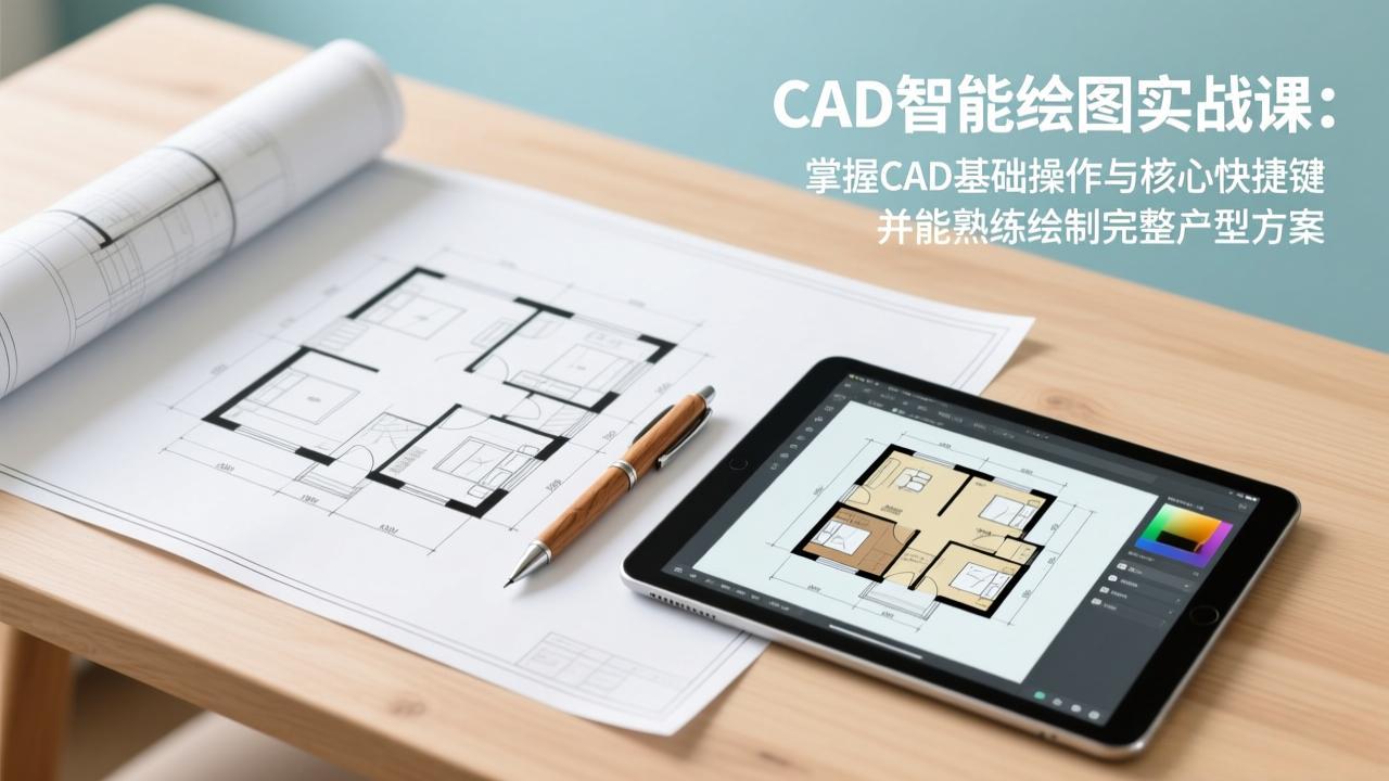 （17348期）CAD智能绘图实战课：掌握CAD基础操作与核心快捷键，并能熟练绘制完整户型方案_豪客资源创业项目网-豪客资源_豪客资源库