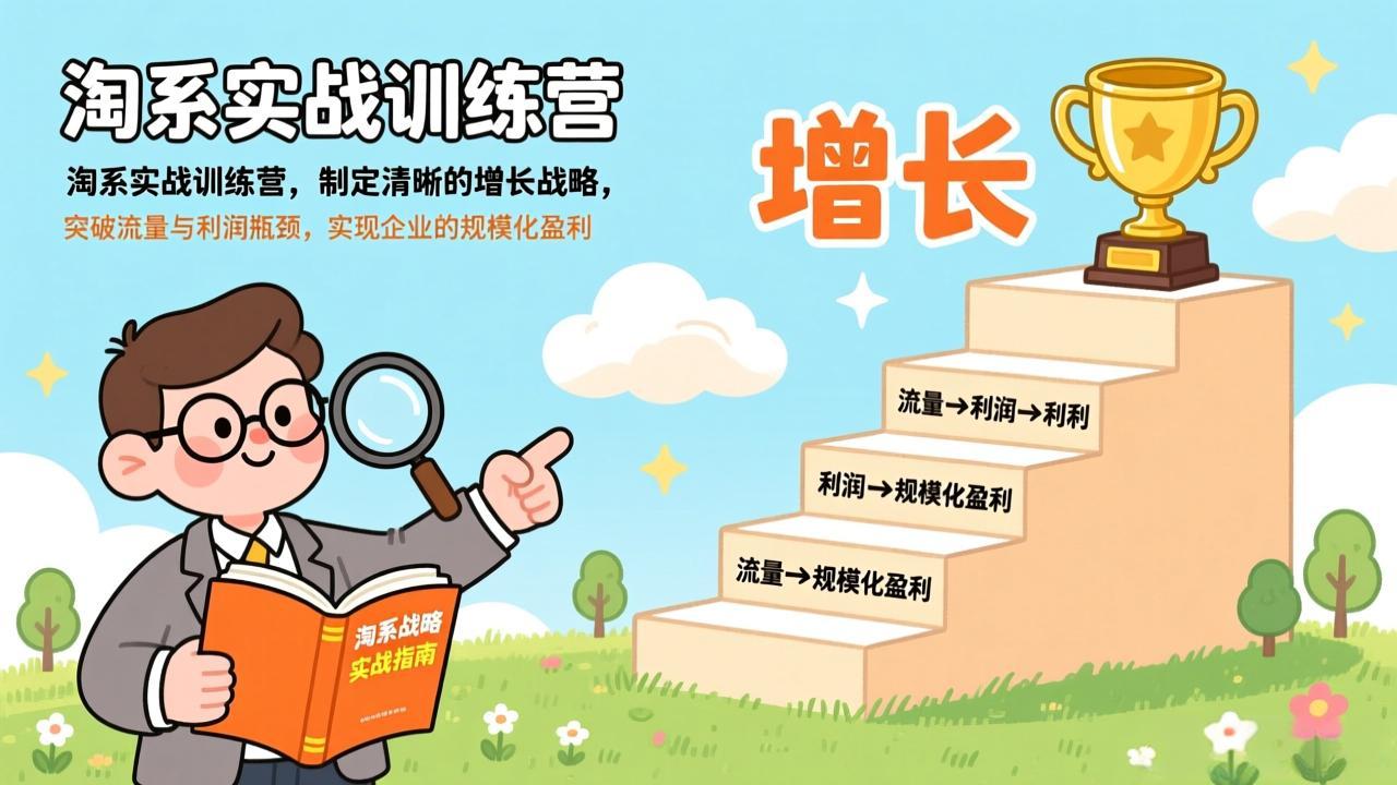 （17325期）淘系实战训练营(更新)，制定清晰的增长战略，突破流量与利润瓶颈，实现企业的规模化盈利_豪客资源创业项目网-豪客资源_豪客资源库