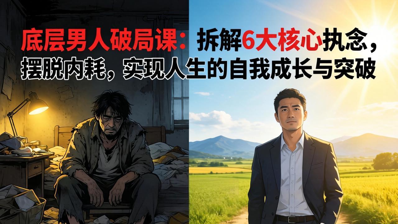 （17747期）付费文章：底层男人破局课：拆解 6 大核心执念，摆脱内耗，实现人生的自我成长与突破_豪客资源创业项目网-豪客资源_豪客资源库