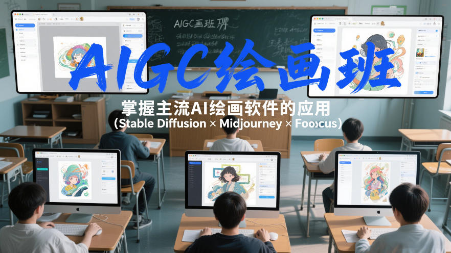 AIGC绘画班,掌握主流Ai绘画软件的应用(Stable Diffusion x Midjourney x Fooocus)——豪客资源创业项目网-豪客资源_豪客资源库