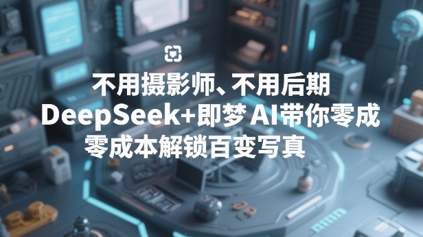 不用摄影师、不用后期，DeepSeek+即梦AI带你零成本解锁百变写真！——豪客资源创业项目网-豪客资源_豪客资源库