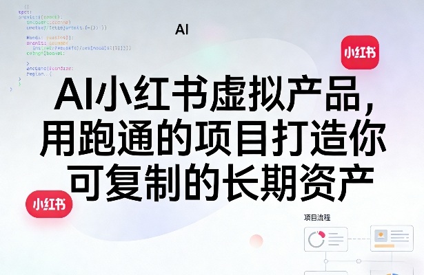 AI小红书虚拟产品,用跑通的项目打造你可复制的长期资产——豪客资源创业项目网-豪客资源_豪客资源库