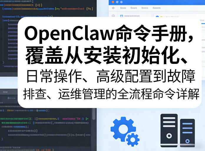 OpenClaw命令手册，覆盖从安装初始化、日常操作、高级配置到故障排查、运维管理的全流程命令详解——豪客资源创业项目网-豪客资源_豪客资源库