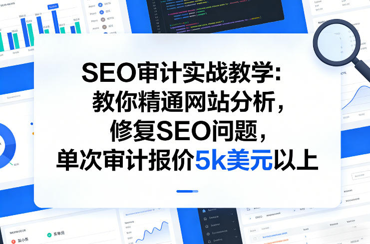 SEO审计实战教学：教你精通网站分析，修复SEO问题，单次审计报价5k美元以上——豪客资源创业项目网-豪客资源_豪客资源库