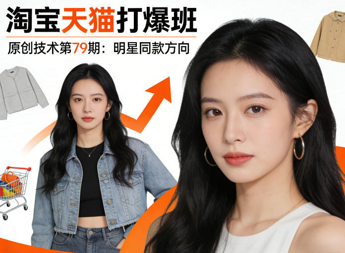 《淘宝天猫打爆班》原创技术第79期:明星同款方向——豪客资源创业项目网-豪客资源_豪客资源库