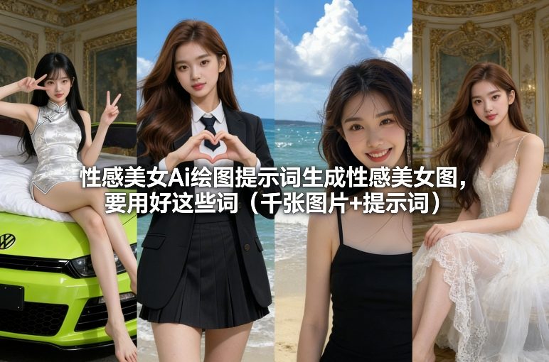 性感美女Ai绘图提示词生成性感美女图，要用好这些词（千张图片+提示词）——豪客资源创业项目网-豪客资源_豪客资源库