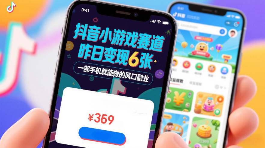 抖音小游戏赛道,昨日变现600+,零基础一部手机就能做的风口副业【揭秘】——豪客资源创业项目网-豪客资源_豪客资源库