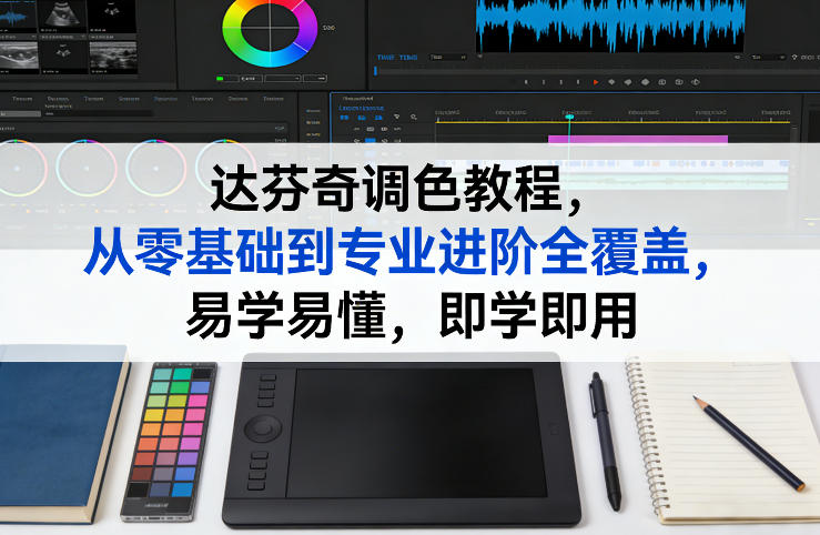 达芬奇调色教程，从零基础到专业进阶全覆盖，易学易懂，即学即用——豪客资源创业项目网-豪客资源_豪客资源库