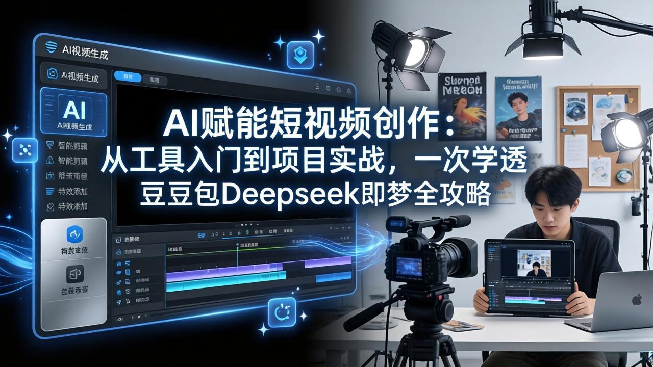 （17762期）AI赋能短视频创作：从工具入门到项目实战，一次学透豆包Deepseek即梦全攻略_豪客资源创业项目网-豪客资源_豪客资源库