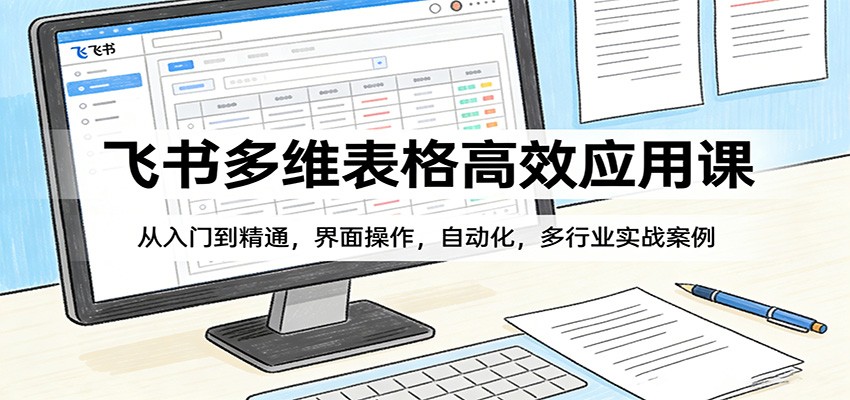 飞书多维表格高效应用课：从入门到精通，界面操作，自动化，多行业实战案例_豪客资源创业网-豪客资源_豪客资源库