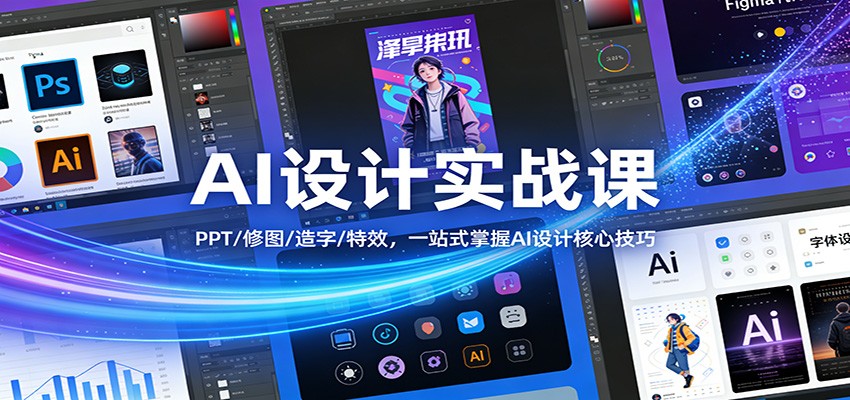 AI设计实战课:PPT/修图/造字/特效,一站式掌握AI设计核心技巧_豪客资源创业网-豪客资源_豪客资源库