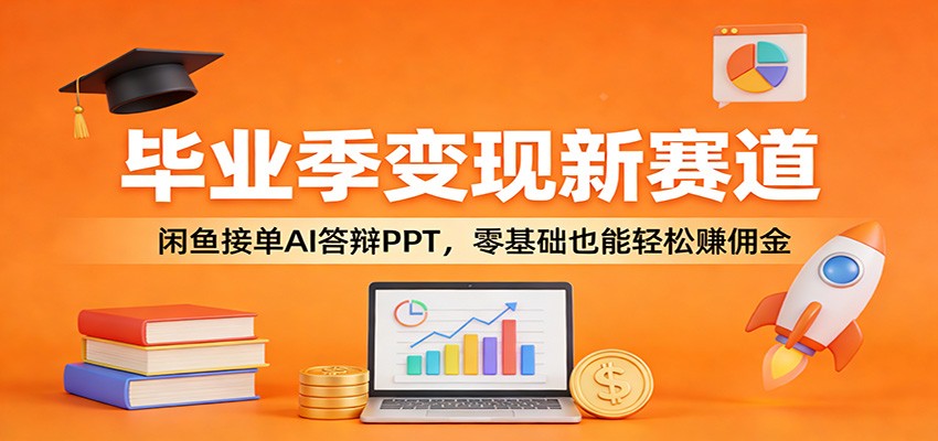 毕业季变现新赛道：闲鱼接单AI答辩PPT，零基础也能轻松赚佣金_豪客资源创业网-豪客资源_豪客资源库