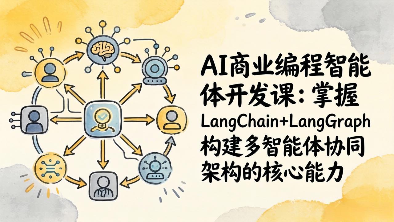 （17608期）AI商业编程智能体开发课：掌握LangChain+LangGraph构建多智能体协同架构的核心能力_豪客资源创业项目网-豪客资源_豪客资源库
