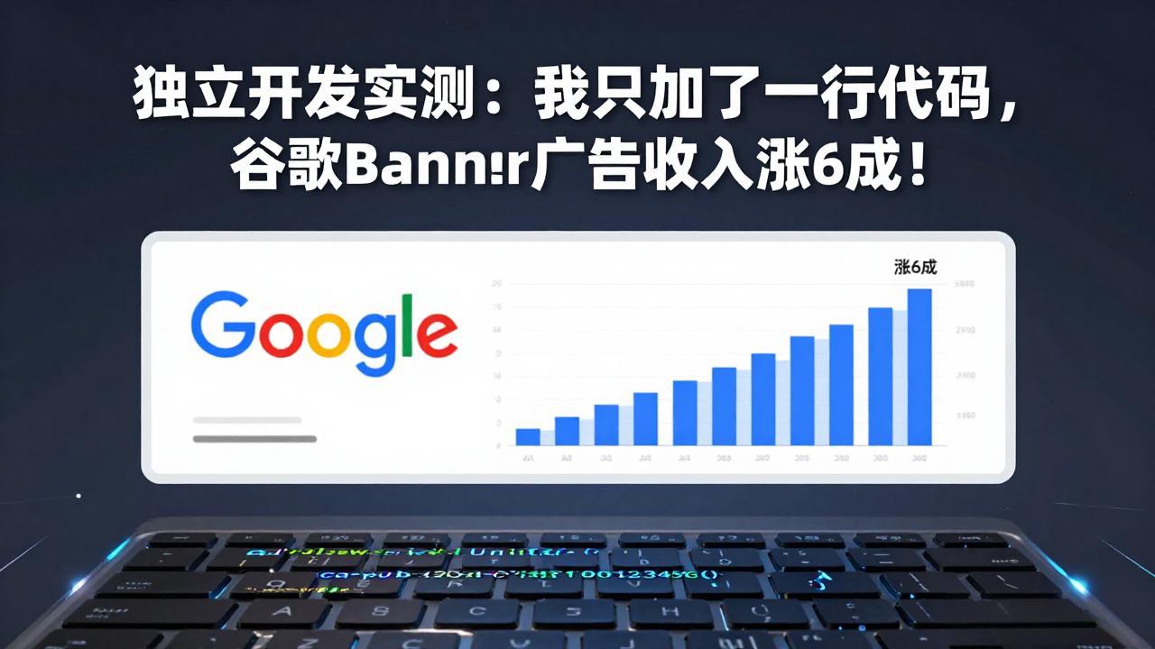 (17574期)付费文章:独立开发实测:我只加了一行代码,谷歌Banner广告收入涨6成!_豪客资源创业项目网-豪客资源_豪客资源库