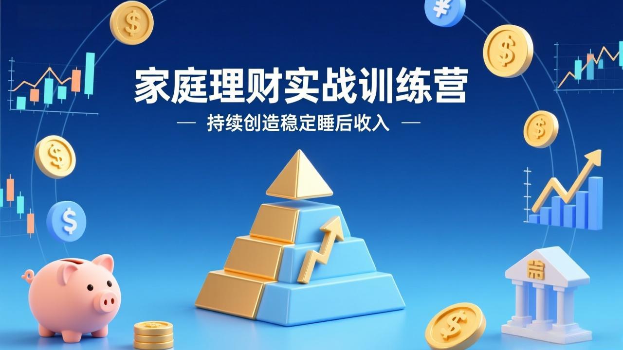 （17486期）家庭理财实战训练营：从0到1建体系，三阶进阶层层递进，助你持续创造稳定睡后收入_豪客资源创业项目网-豪客资源_豪客资源库
