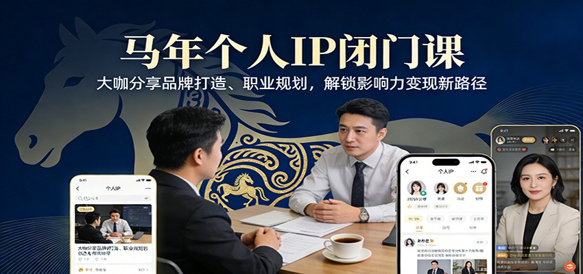 马年个人IP闭门课，大咖分享品牌打造、职业规划，解锁影响力变现新路径_豪客资源创业网-豪客资源_豪客资源库