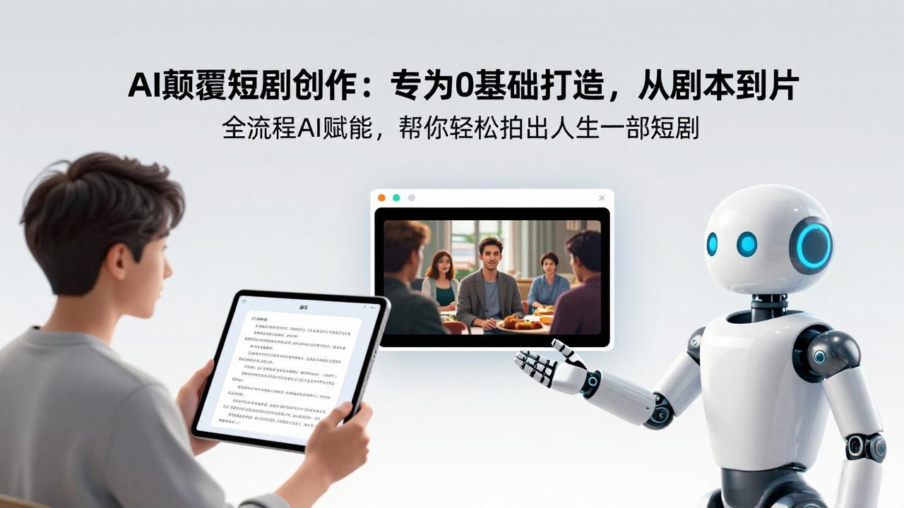 （17564期）AI颠覆短剧创作：专为0基础打造，从剧本到成片全流程AI赋能，帮你轻松拍出人生第一部短剧_豪客资源创业项目网-豪客资源_豪客资源库