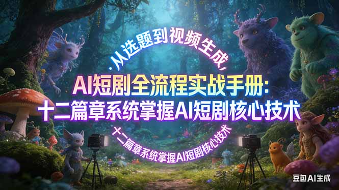 (17620期)AI 短剧全流程实战手册:从选题到视频生成,十二篇章系统掌握 AI 短剧核心技术_豪客资源创业项目网-豪客资源_豪客资源库