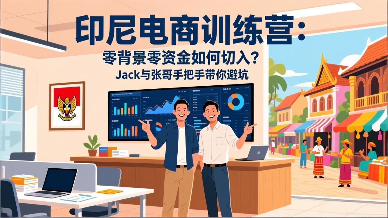 (17533期)印尼电商训练营:零背景零资金如何切入?Jack与张哥手把手带你避坑_豪客资源创业项目网-豪客资源_豪客资源库