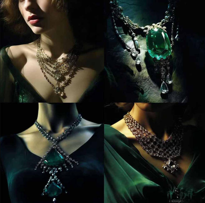 图片[3]-460+专业Midjourney珠宝摄影AI提示词戒指，项链-耳环-手链-宝石等，立即开始创作珠宝艺术——豪客资源创业项目网-豪客资源