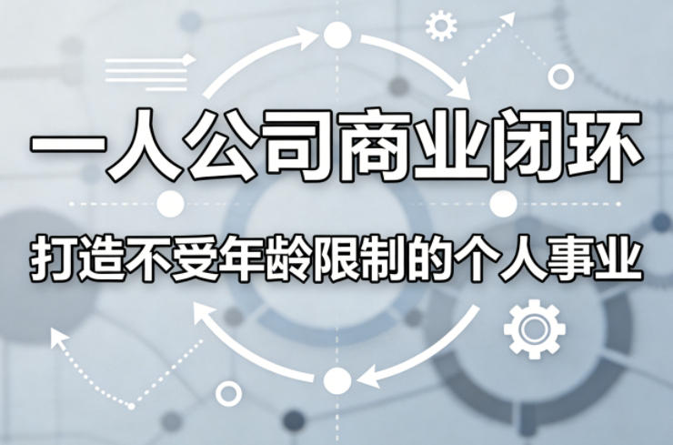 一人公司商业闭环，打造一份不受年龄限制的个人事业——豪客资源创业项目网-豪客资源_豪客资源库