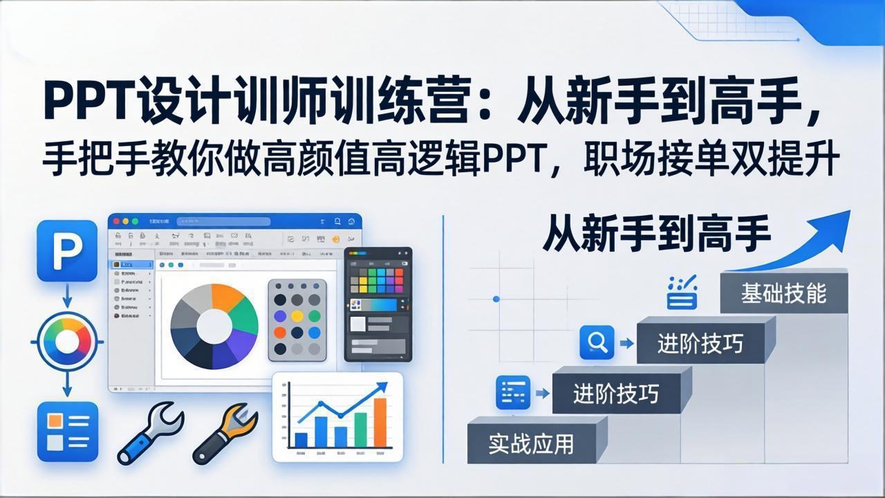 （17886期）PPT设计训师训练营：从新手到高手，手把手教你做高颜值高逻辑PPT，职场接单双提升_豪客资源创业项目网-豪客资源_豪客资源库