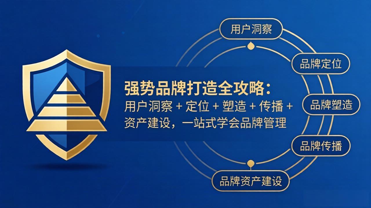 (17889期)强势品牌打造全攻略:用户洞察 + 定位 + 塑造 + 传播 + 资产建设,一站式学会品牌管理_豪客资源创业项目网-豪客资源_豪客资源库