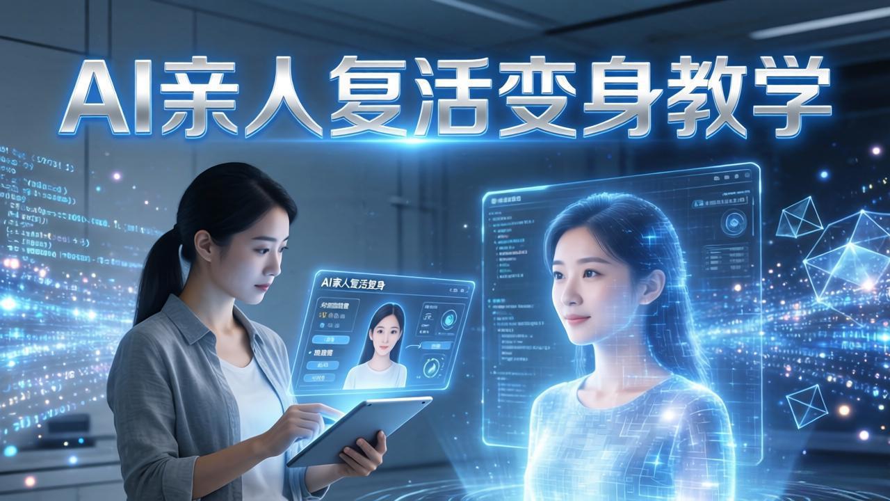 图片[1]-（17940期）AI亲人复活变身教学，最近超级火爆的项目，涨粉超级快，私域引流代做服务，收徒等_豪客资源创业项目网-豪客资源