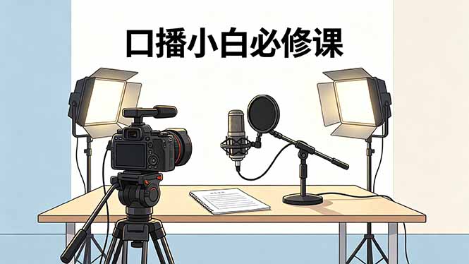 （18428期）口播小白必修课：录像收音灯光设备+脚本撰写，搭专业级录制场景_豪客资源创业项目网-豪客资源_豪客资源库